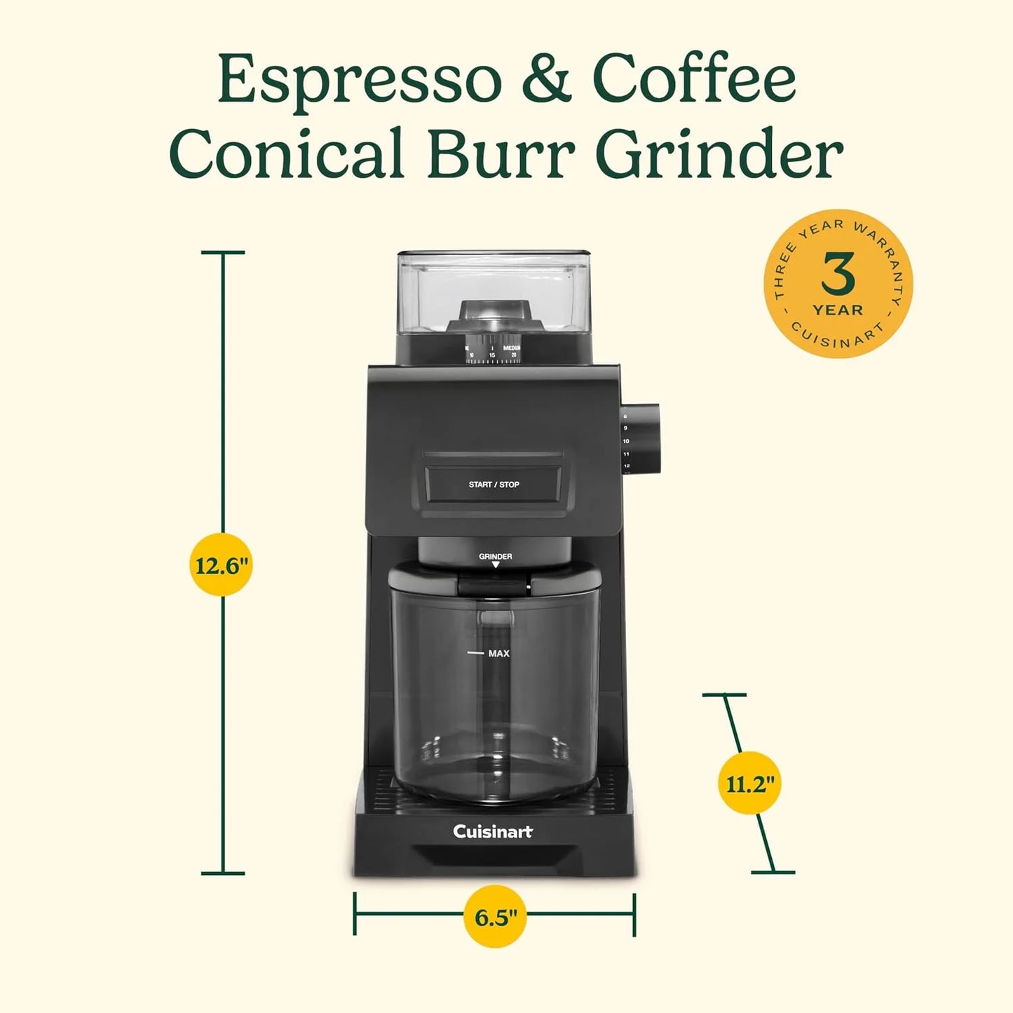 Cuisinart Espresso & Coffee Conical Burr Grinder