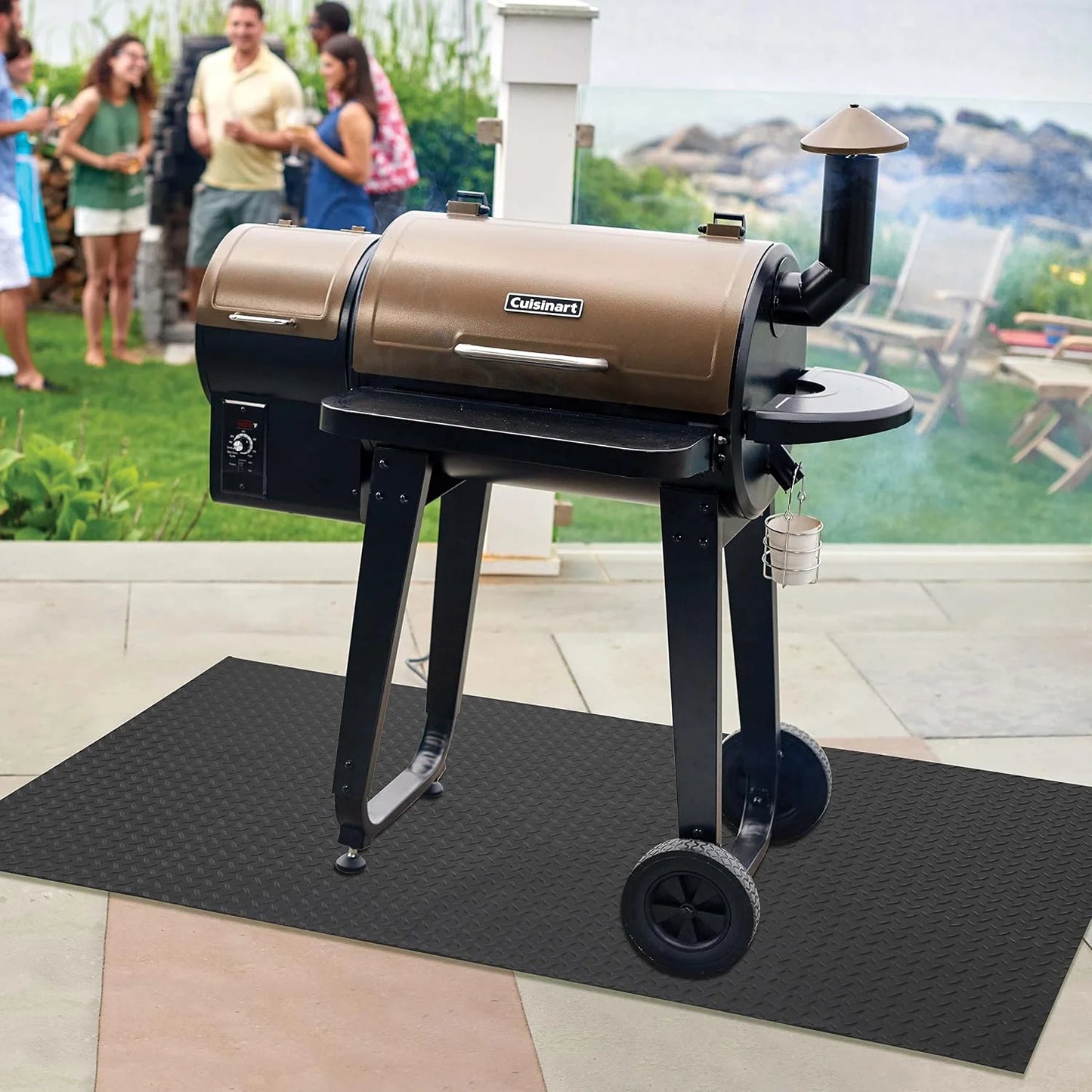 Cuisinart Grill Mat, Non-Slip Rubber, Weather-Resistant, 65" x 36"