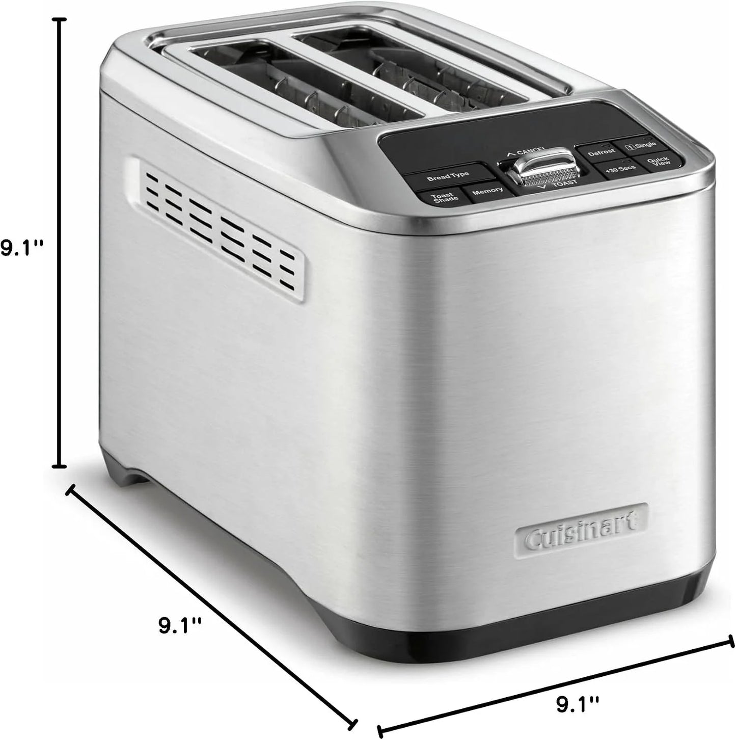 Cuisinart CPT-520 2-Slice Motorized Toaster, Stainless Steel/Black