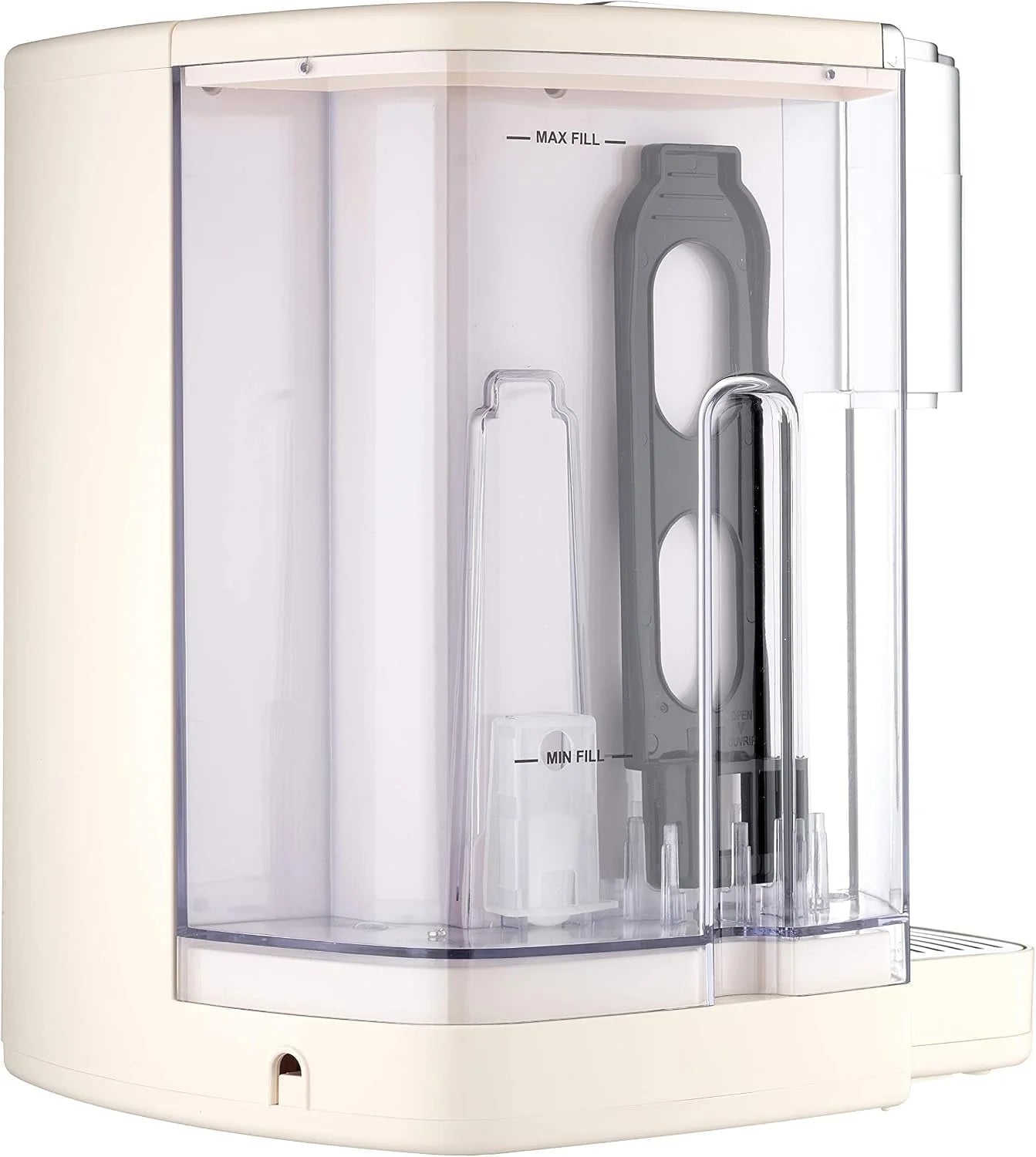 Cuisinart Coffee Maker, Single Serve 72-Ounce Reservoir Coffee Machine, Programmable Brewing & Hot Water Dispenser, Stainless Steel, Cream