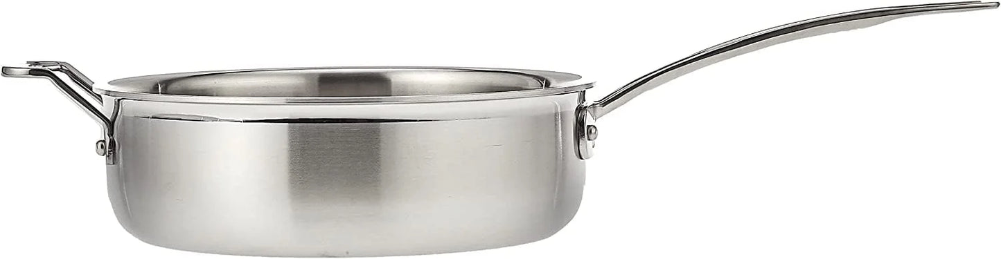 Cuisinart MCP33-24HN MultiClad Pro Stainless 3-1/2-Quart Saute with Helper and Cover Skillet, 3.5-Quart, Sauté Pan w/Helper & Cover