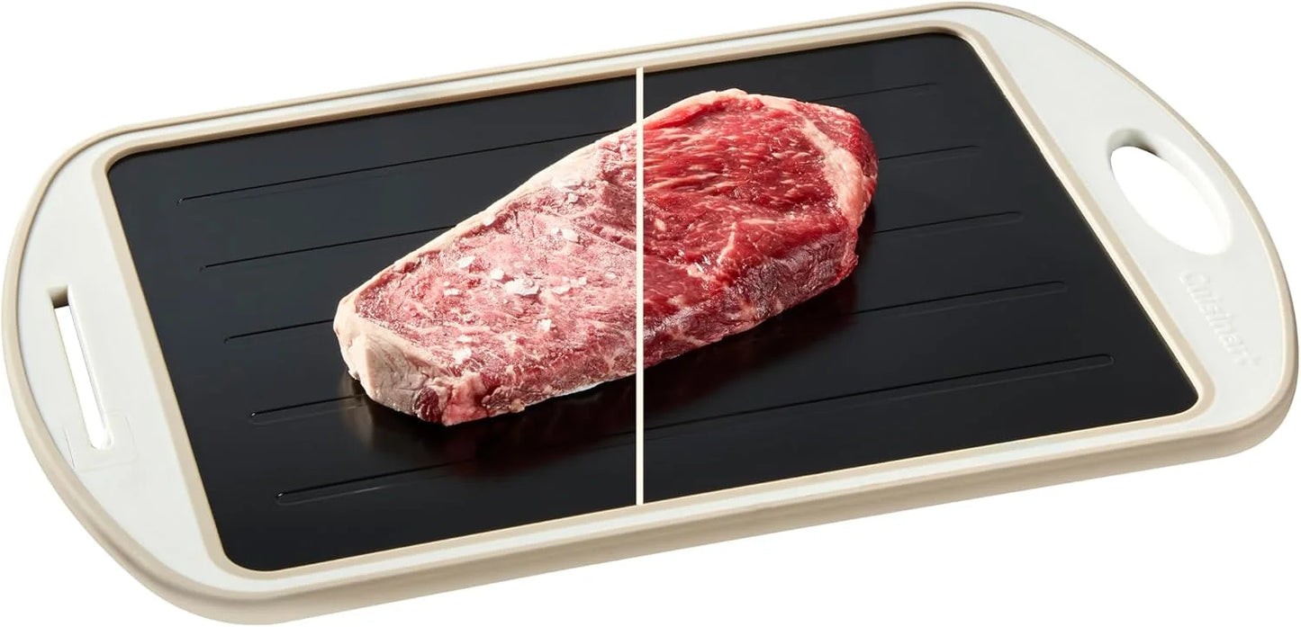 Cuisinart 5-in-1 Thaw & Chop Tray, Defrosting Tray, Conductive Aluminum Rapid Thaw Plate for Frozen Meat, Quick Defrosting Tool, Easy to Clean Kitchen Gadget & Grilling Accessories