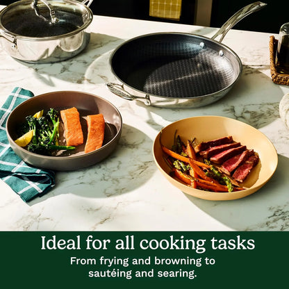 Cuisinart Skillet Set PurelySear Hybrid Stainless Steel 5 Pc