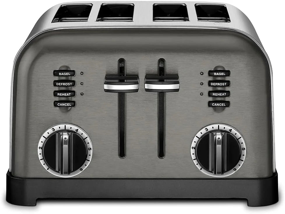 Cuisinart Toaster, Defrost & Reheat, Stainless Steel, 4 Extra-Wide Slots