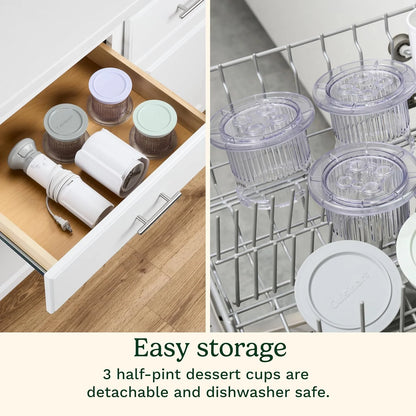 Cuisinart Ice Cream Maker – Cuisinart FastFreeze 250th Celebration Edition Ice Cream Maker, 5-in-1 Ice Cream, Milkshakes, Slushies, Sorbets and Mix-Ins, Freeze Wand, Two 0.5-Pint Mixing Cups with Lids