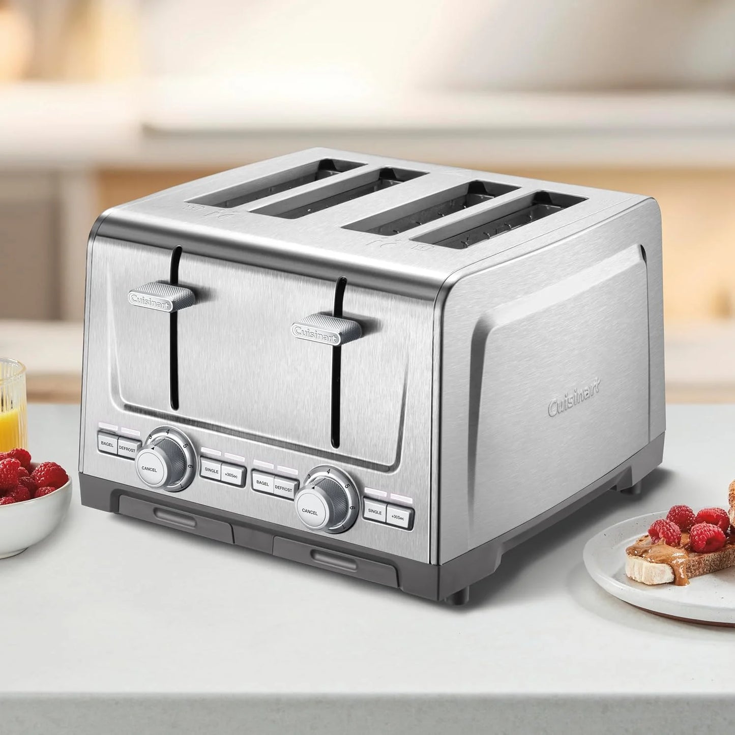 Cuisinart 4-Slice XL Slot Toaster, 7 Shade, High-Lift, Stainless Steel