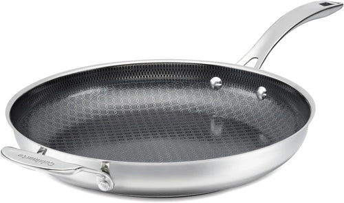 Cuisinart FusionPlus Hybrid Stainless Steel Pan, Nonstick & Oven Safe, 12”