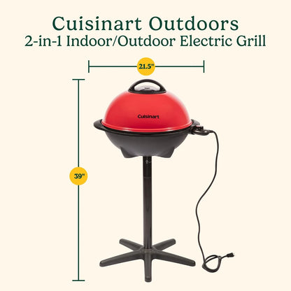 Cuisinart Electric Grill, Indoor/Outdoor, Compact, Portable, Nonstick