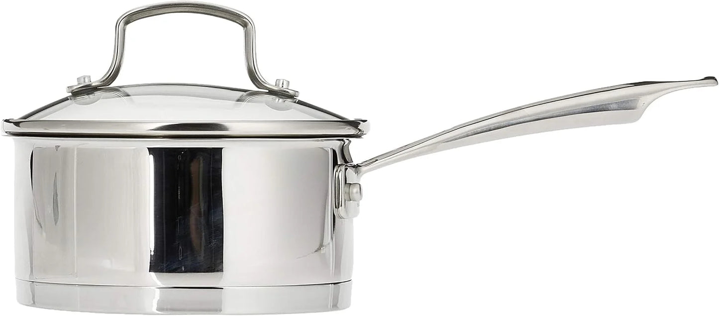Cuisinart Professional Stainless Saucepan with Cover, 1.5-Quart, Stainless Steel,8919-16