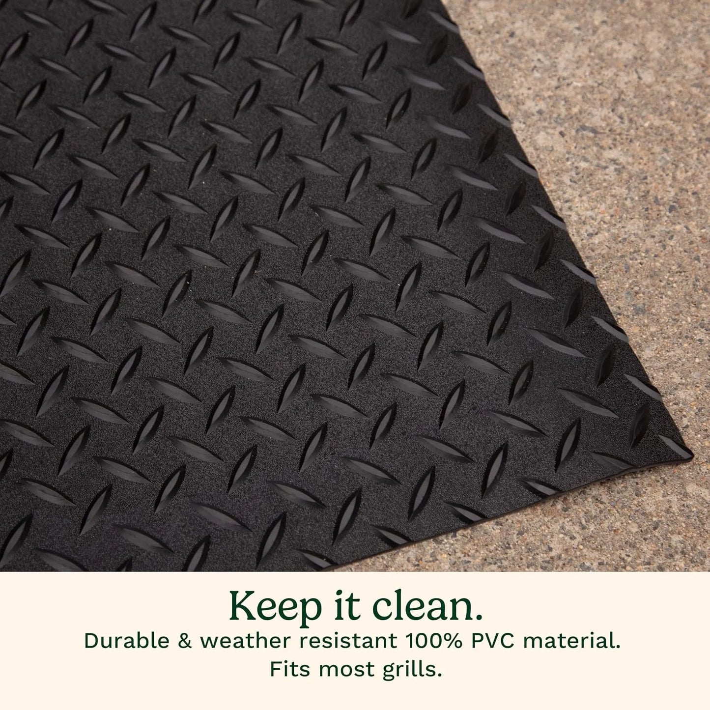 Cuisinart Grill Mat, Non-Slip Rubber, Weather-Resistant, 65" x 36"