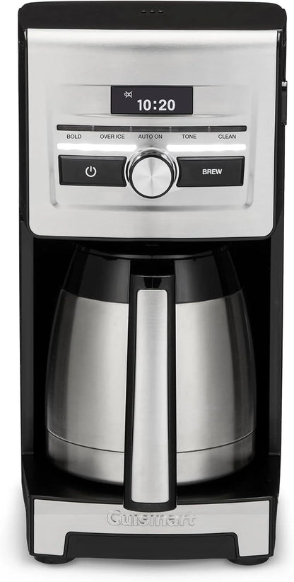Cuisinart Personal Brew 10-Cup Thermal Coffee Maker, Fully Automatic Programmable Coffee Machine with Hot or Over Ice Options, Brew Strength Control, 52 Ounce Removable Water Reservoir, DCC-10