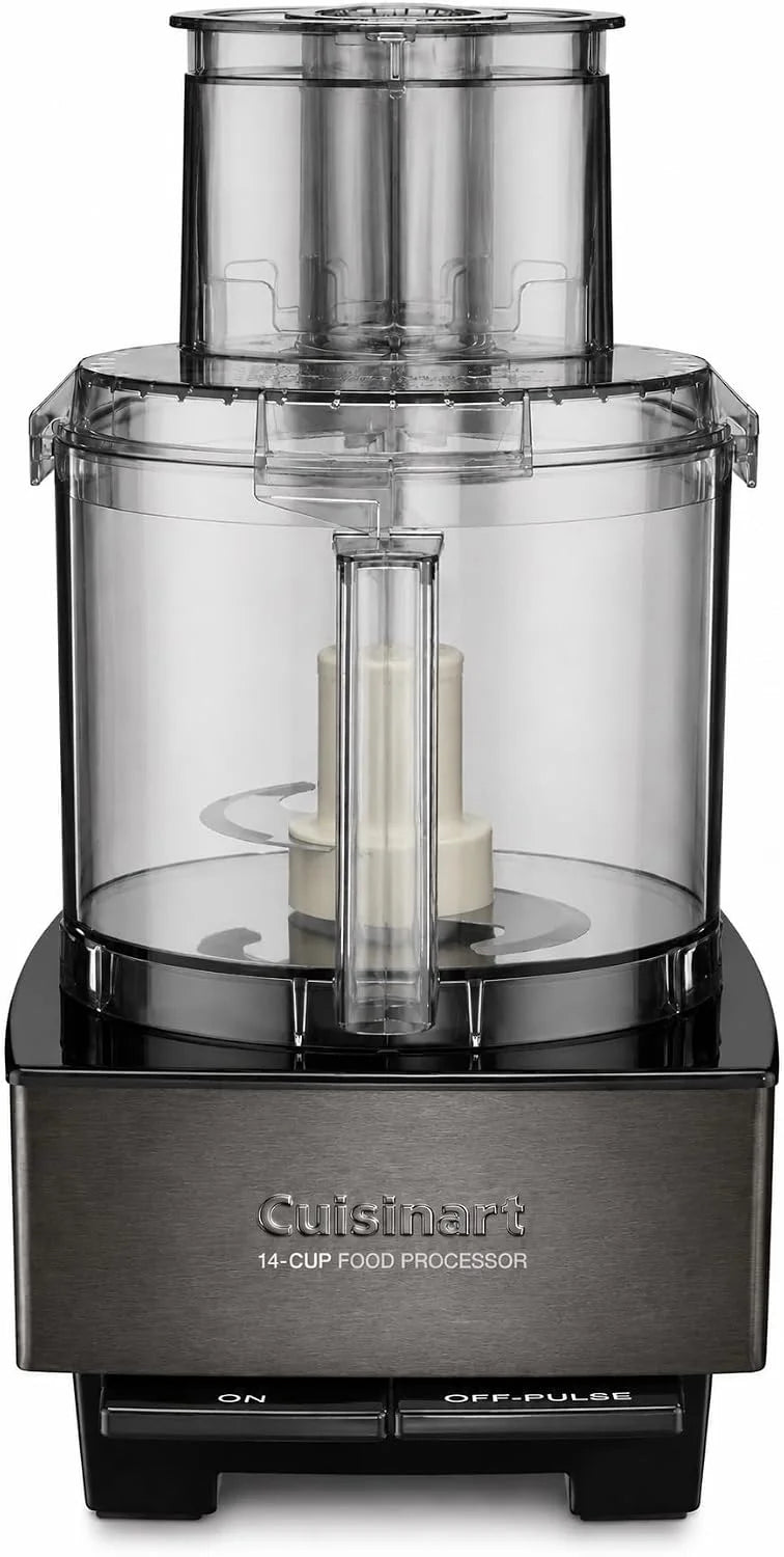 Cuisinart Food Processor 14-Cup Vegetable Chopper for Mincing, Dicing, Shredding, Puree & Kneading Dough, Black Stainless, DFP-14BKSY