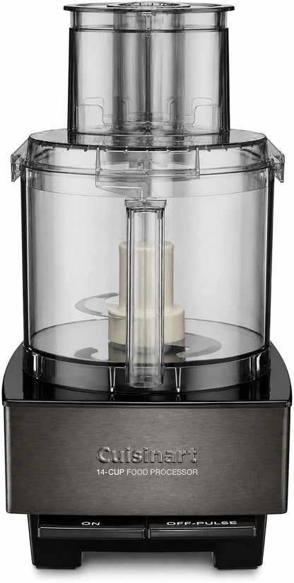 Cuisinart Food Processor 14-Cup Vegetable Chopper for Mincing, Dicing, Shredding, Puree & Kneading Dough, Black Stainless, DFP-14BKSY