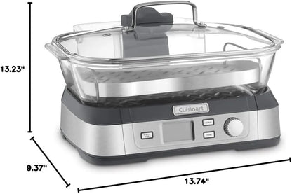 Cuisinart Glass Food Steamer, 5 Pre-Programmed Settings, 5-Liter Capacity