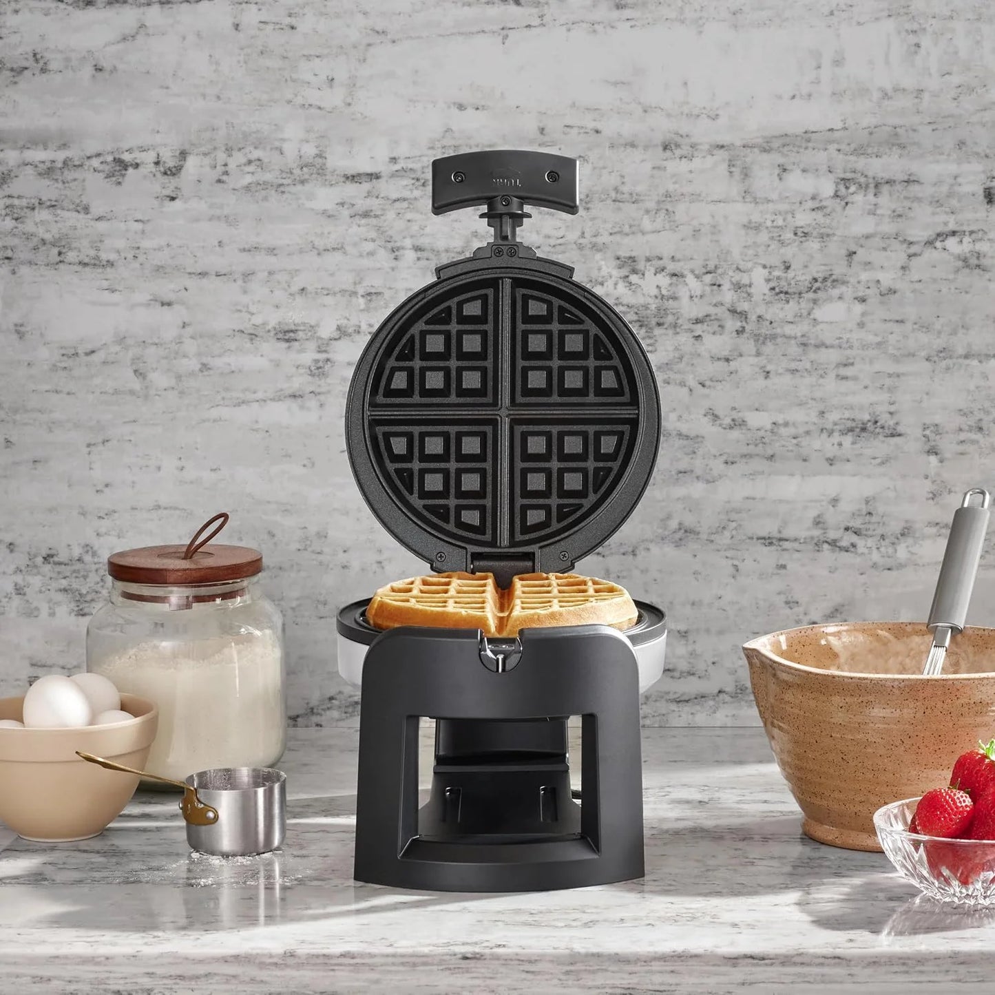 Cuisinart Flip Belgian Waffle Maker, NonStick, Stainless Steel, 1" Thick