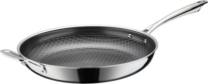 Cuisinart Non Stick Frying Pan, Hybrid Stainless Steel, Cool Grip, 12”