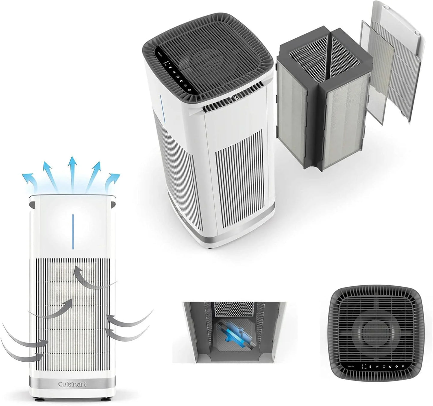 Cuisinart Air Purifier for Large Room/Home, H13 HEPA Filter, CAP-1000