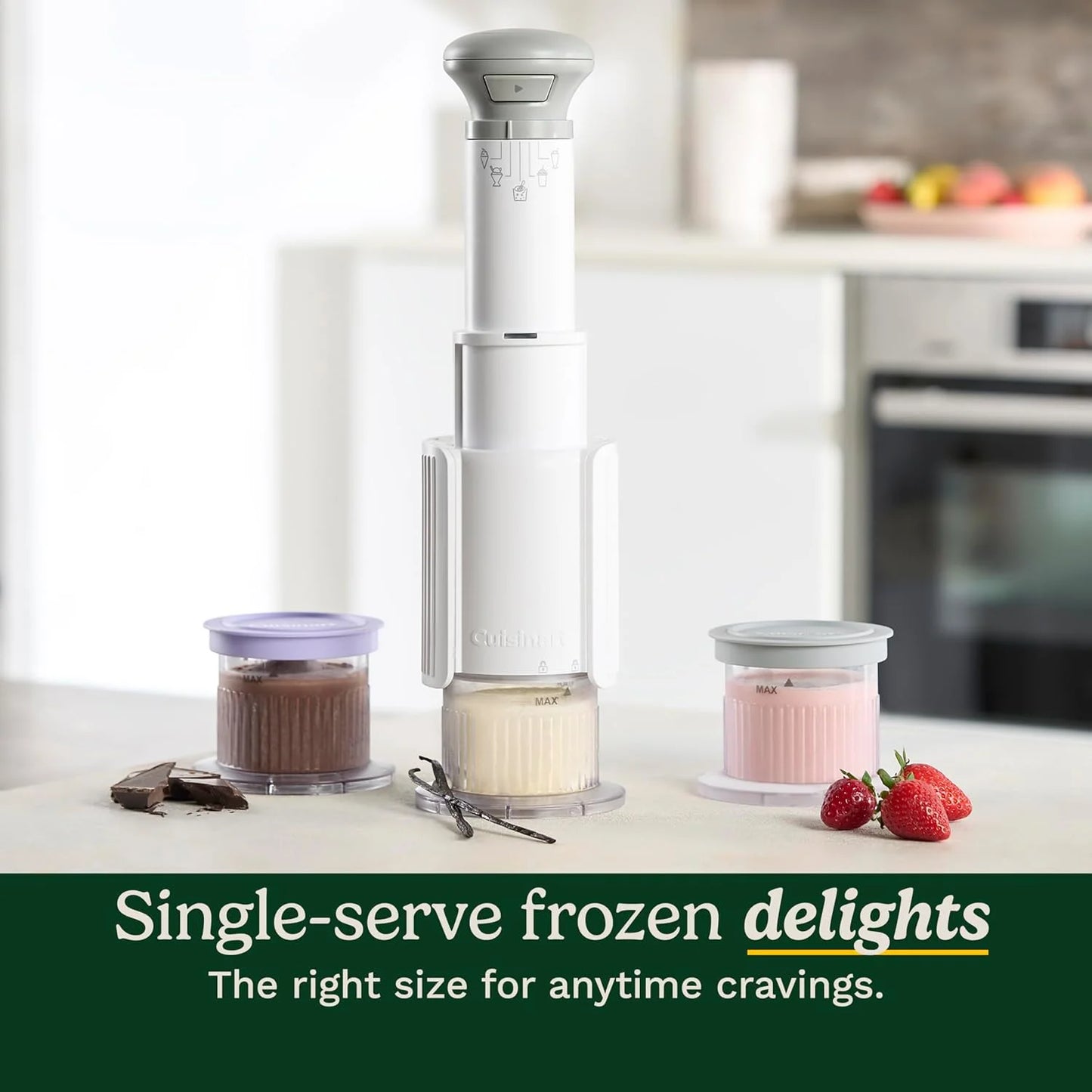 Cuisinart Ice Cream Maker, 5-in-1, 3 Half-Pint Mixing Cups