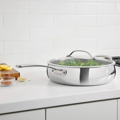 Cuisinart PureClad™ Triple Ply Stainless Steel 5.5 Qt. Saute Pan w/Cover