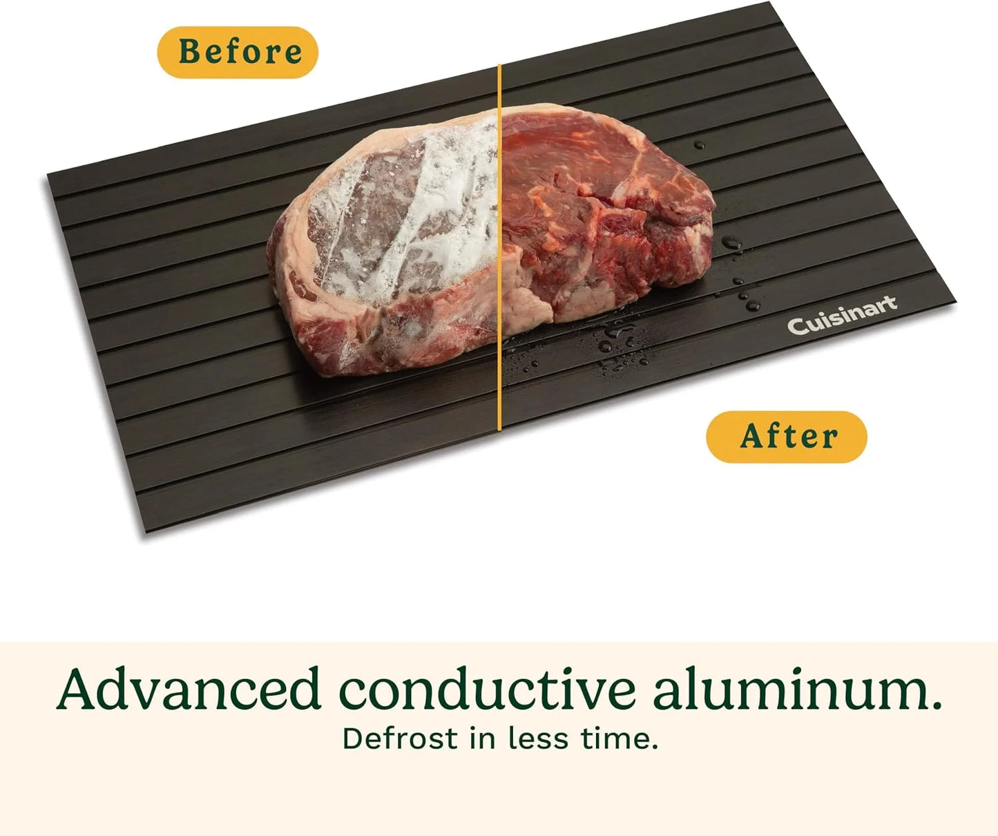 Cuisinart Defrosting Tray for Frozen Meat, Advanced Conductive Aluminum