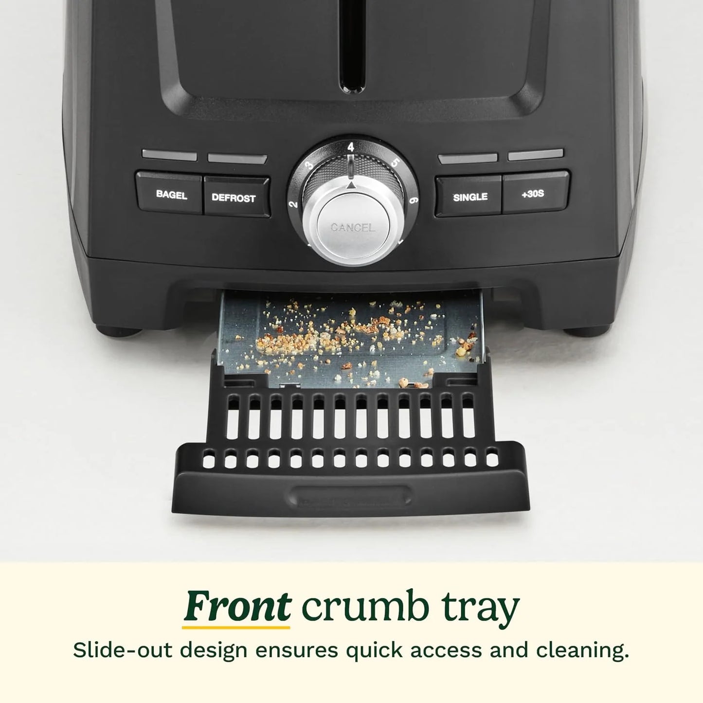Cuisinart Core Collection 2-Slice Toaster | Extra-Long Slots for Artisan Bread, Bagel | High-Lift Quickview™ | Single Slice & Defrost Function | +30sec Toast Boost | Removable Crumb Tray, Black