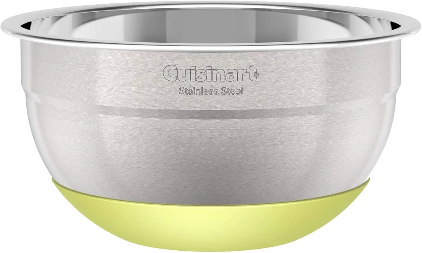 Cuisinart 3-Piece Stainless Steel Mixing Bowls with Nonslip Base, 1.5qt, 3qt & 5qt