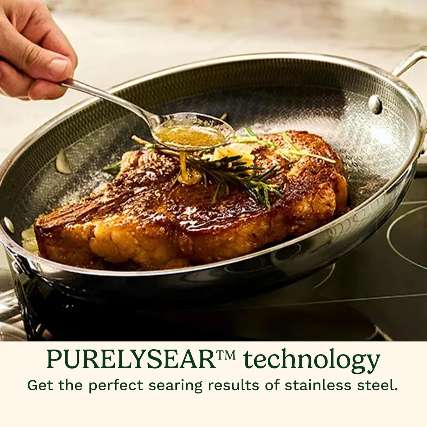 Cuisinart FusionPlus Everyday Pan with Lid, Stainless Steel Nonstick, 12"