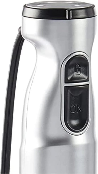 Cuisinart Smart Stick Two-Speed Corded Hand Blender, Powerful Immersion Blender with 300-Watt Motor Blends Shakes, Smoothies, Puree, Baby Food, Soups & Sauces, CSB-175SVP1, Silver