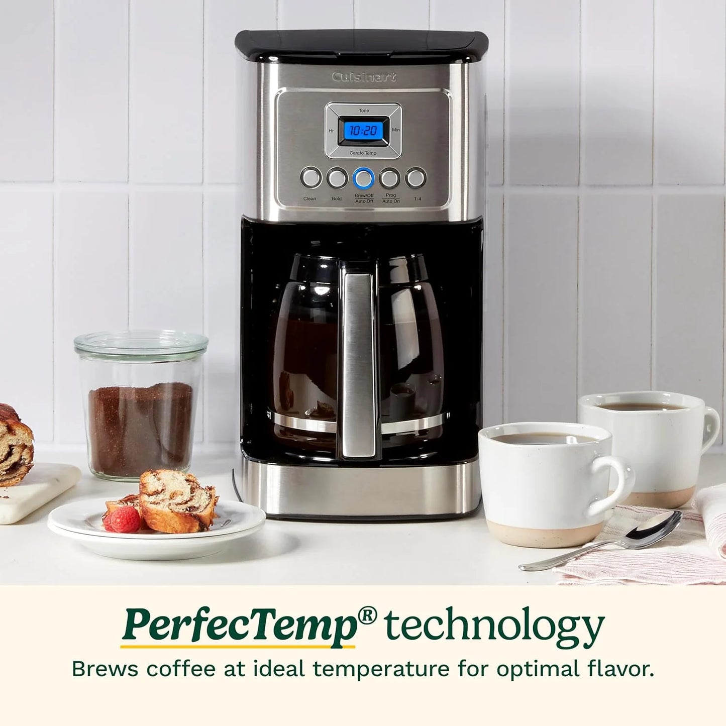 Cuisinart Coffee Maker, Programmable, Stainless Steel, 14-Cup Glass Carafe
