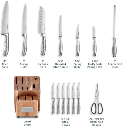 Cuisinart 15-Piece Stainless Steel Soft Hammer Block Set