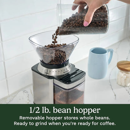 Cuisinart Electric Burr Coffee Grinder, 18-Position Selector, 4-18 Cups