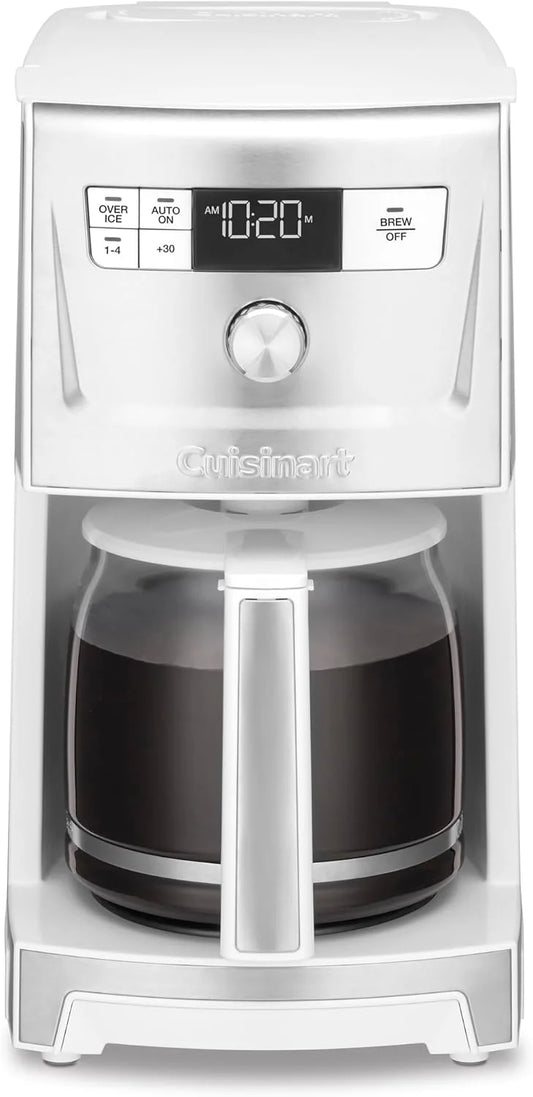 Cuisinart Coffee Maker, 14-Cup PerfecTemp Programmable Coffee Machine Glass Carafe with 1-4 Cup Setting, Brew Strength Control, Brew Pause, and Over Ice Function, White, DCC-3500W