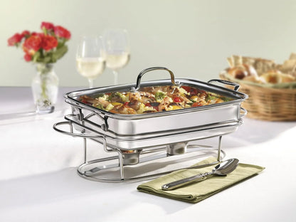 Cuisinart Classic Entertaining Collection 12-Inch, 5-Quart Stainless Rectangular Buffet Server, 7BSRT-31