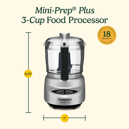 Cuisinart Mini Food Processor, Reversible Blade, 3-Cup Capacity