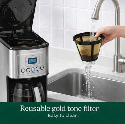 Cuisinart Coffee Maker, Programmable, Stainless Steel, 14-Cup Glass Carafe