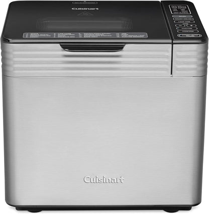 Cuisinart Bread Maker Machine, 16 Menu Programs, Stainless Steel, 2-Lb Loaf