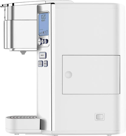 Cuisinart Coffee Maker, Single Serve 72-Ounce Reservoir Coffee Machine, Programmable Brewing & Hot Water Dispenser, Stainless Steel, White