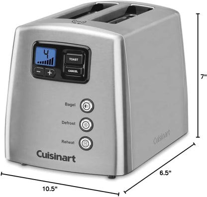 Cuisinart CPT-420 Touch to Toast Leverless 2-Slice Toaster, Brushed Stainless Steel