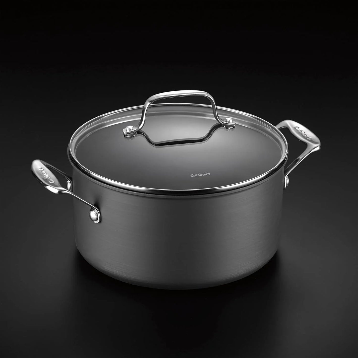 Cuisinart Chef's Classic 6-Quart PURELYCERAMIC Nonstick PFAS Free Hard-Anodized, Stockpot with Cover, 644C-24, 6 Quarts (Pack of 2)