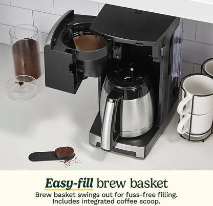Cuisinart Personal Brew 10-Cup Thermal Coffee Maker, Fully Automatic Programmable Coffee Machine with Hot or Over Ice Options, Brew Strength Control, 52 Ounce Removable Water Reservoir, DCC-10
