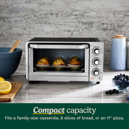 Cuisinart Toaster Oven Broiler, 1800W Countertop Design, 0.5 cu. ft.