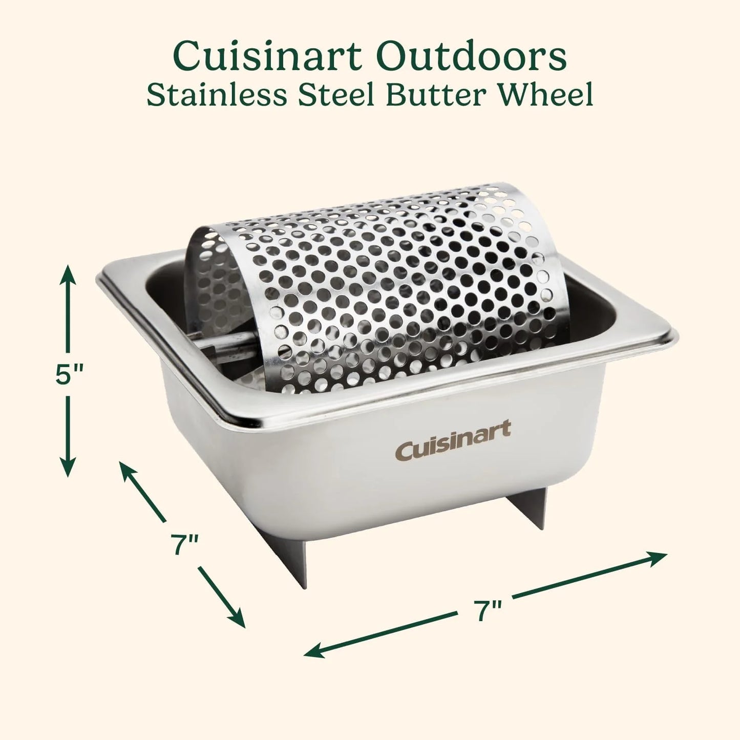 Cuisinart Butter Roller for Griddle, Quick-Heating Stainless Steel