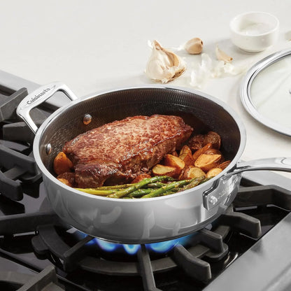 Cuisinart Saute Pan, PurelySear Hybrid, Stainless Steel, 3.5 Qt