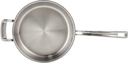 Cuisinart MCP33-24HN MultiClad Pro Stainless 3-1/2-Quart Saute with Helper and Cover Skillet, 3.5-Quart, Sauté Pan w/Helper & Cover