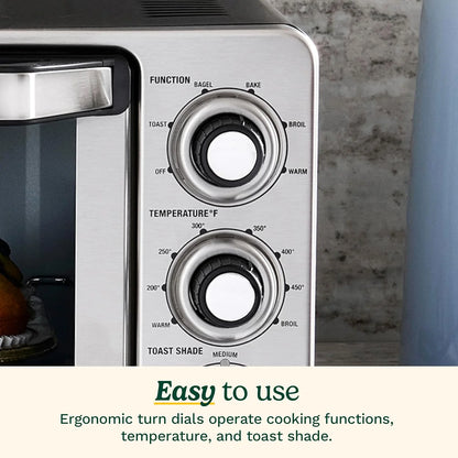 Cuisinart Toaster Oven Broiler, 1800W Countertop Design, 0.5 cu. ft.