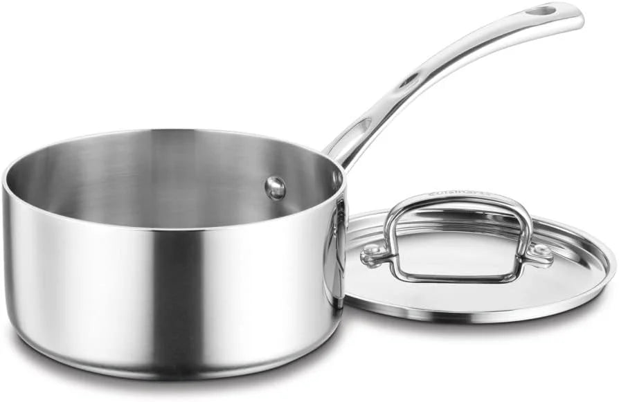 Cuisinart FCT19-18 French Classic Tri-Ply Stainless 2-Quart Saucepot with Cover