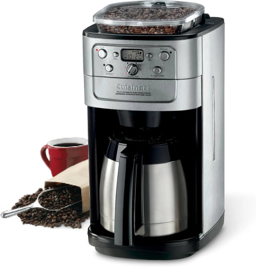 Cuisinart DGB-950BCC Burr Grind & Brew 10 Cup Automatic Coffee Maker, Thermal Carafe, Charcoal Water Filter, Programmable, Stainless Steel