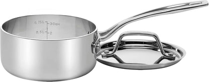 Cuisinart Custom-Clad 5-Ply Stainless Steel 10 Piece Cookware Set, CCC5-10