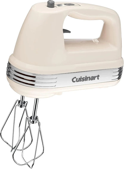 Cuisinart Power Advantage Plus 9-Speed Hand Mixer, 220W-Motor Hand Blender Electric Mixer with 9 Speed Settings, XL Dishwasher-Safe Beaters, 3 Low Mixing Speeds, Storage Case, Cream
