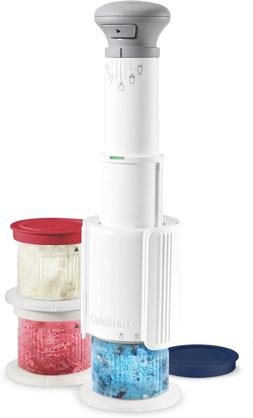 Cuisinart Ice Cream Maker – Cuisinart FastFreeze 250th Celebration Edition Ice Cream Maker, 5-in-1 Ice Cream, Milkshakes, Slushies, Sorbets and Mix-Ins, Freeze Wand, Two 0.5-Pint Mixing Cups with Lids